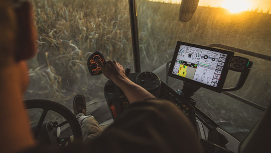 Gleaner Combine in a field